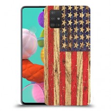 עץ ארצות הברית כיסוי מגן קשיח מעוצב ל Samsung Galaxy A51 יחידה אחת סקרין מובייל