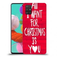 אתה עבור חג המולד כיסוי מגן קשיח מעוצב ל Samsung Galaxy A51 יחידה אחת סקרין מובייל