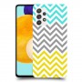 שורות צהובות-ירוקות כיסוי מגן קשיח מעוצב ל Samsung Galaxy A52 יחידה אחת סקרין מובייל