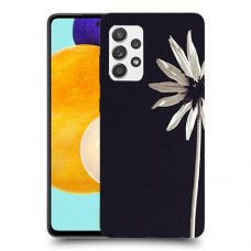 פרח לבן כיסוי מגן קשיח מעוצב ל Samsung Galaxy A52s 5G יחידה אחת סקרין מובייל