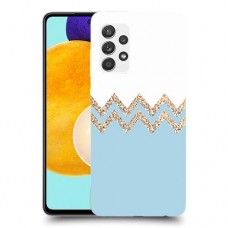 לבן כחול כיסוי מגן קשיח מעוצב ל Samsung Galaxy A52s 5G יחידה אחת סקרין מובייל