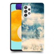 יופי חורף כיסוי מגן קשיח מעוצב ל Samsung Galaxy A52s 5G יחידה אחת סקרין מובייל