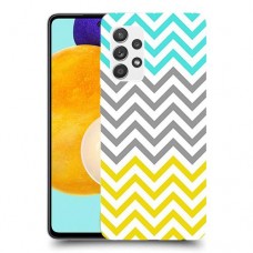 שורות צהובות-ירוקות כיסוי מגן קשיח מעוצב ל Samsung Galaxy A52s 5G יחידה אחת סקרין מובייל
