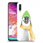 פינגווין בקור כיסוי מגן קשיח מעוצב ל Samsung Galaxy A70 יחידה אחת סקרין מובייל