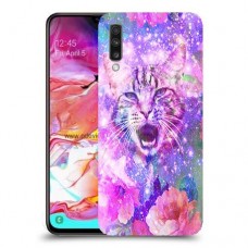חתול מושלג כיסוי מגן קשיח מעוצב ל Samsung Galaxy A70 יחידה אחת סקרין מובייל
