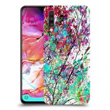 באביב בסגול כיסוי מגן קשיח מעוצב ל Samsung Galaxy A70 יחידה אחת סקרין מובייל