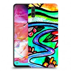 ויטראז 'תמונה כיסוי מגן קשיח מעוצב ל Samsung Galaxy A70 יחידה אחת סקרין מובייל
