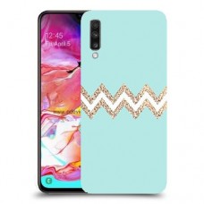 פסים בירוק כיסוי מגן קשיח מעוצב ל Samsung Galaxy A70 יחידה אחת סקרין מובייל