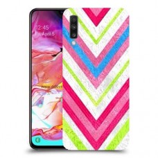 צבעים חשופים כיסוי מגן קשיח מעוצב ל Samsung Galaxy A70 יחידה אחת סקרין מובייל