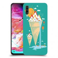 גלידה סאני כיסוי מגן קשיח מעוצב ל Samsung Galaxy A70 יחידה אחת סקרין מובייל