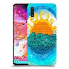 זריחה ליד הים כיסוי מגן קשיח מעוצב ל Samsung Galaxy A70 יחידה אחת סקרין מובייל