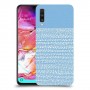 נקודות לבנות בכחול כיסוי מגן קשיח מעוצב ל Samsung Galaxy A70 יחידה אחת סקרין מובייל