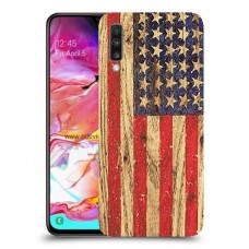 עץ ארצות הברית כיסוי מגן קשיח מעוצב ל Samsung Galaxy A70 יחידה אחת סקרין מובייל