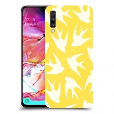 צהוב ציפור החיים כיסוי מגן קשיח מעוצב ל Samsung Galaxy A70 יחידה אחת סקרין מובייל