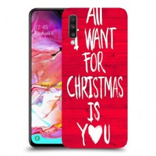 אתה עבור חג המולד כיסוי מגן קשיח מעוצב ל Samsung Galaxy A70 יחידה אחת סקרין מובייל
