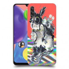 ארנבון מוזר כיסוי מגן קשיח מעוצב ל Samsung Galaxy A70s יחידה אחת סקרין מובייל