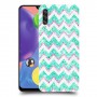 גיאומטריה טורקיז כיסוי מגן קשיח מעוצב ל Samsung Galaxy A70s יחידה אחת סקרין מובייל