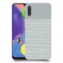 נקודות לבנות אפור כיסוי מגן קשיח מעוצב ל Samsung Galaxy A70s יחידה אחת סקרין מובייל