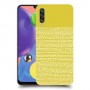 נקודות לבנות בצהוב כיסוי מגן קשיח מעוצב ל Samsung Galaxy A70s יחידה אחת סקרין מובייל
