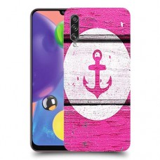 עוגן ורוד מעץ כיסוי מגן קשיח מעוצב ל Samsung Galaxy A70s יחידה אחת סקרין מובייל