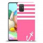 ורוד ימית כיסוי מגן קשיח מעוצב ל Samsung Galaxy A71 יחידה אחת סקרין מובייל