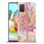 חמניות מוזרה סגולה כיסוי מגן קשיח מעוצב ל Samsung Galaxy A71 יחידה אחת סקרין מובייל
