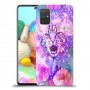 חתול מושלג כיסוי מגן קשיח מעוצב ל Samsung Galaxy A71 יחידה אחת סקרין מובייל