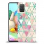 משולשים כיסוי מגן קשיח מעוצב ל Samsung Galaxy A71 יחידה אחת סקרין מובייל