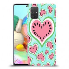 אבטיח אהבה כיסוי מגן קשיח מעוצב ל Samsung Galaxy A71 יחידה אחת סקרין מובייל