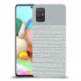 נקודות לבנות אפור כיסוי מגן קשיח מעוצב ל Samsung Galaxy A71 יחידה אחת סקרין מובייל