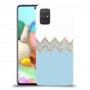 לבן כחול כיסוי מגן קשיח מעוצב ל Samsung Galaxy A71 יחידה אחת סקרין מובייל