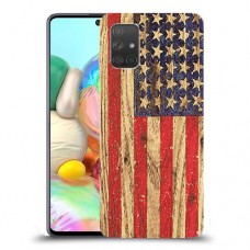 עץ ארצות הברית כיסוי מגן קשיח מעוצב ל Samsung Galaxy A71 יחידה אחת סקרין מובייל
