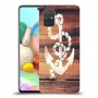 עוגן מעץ כיסוי מגן קשיח מעוצב ל Samsung Galaxy A71 יחידה אחת סקרין מובייל