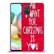 אתה עבור חג המולד כיסוי מגן קשיח מעוצב ל Samsung Galaxy A71 יחידה אחת סקרין מובייל
