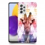 ג'ירפה נחמד כיסוי מגן קשיח מעוצב ל Samsung Galaxy A72 יחידה אחת סקרין מובייל