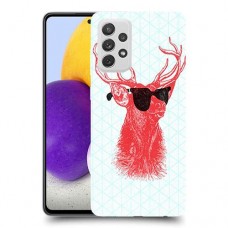 אדג אדום במשקפיים כיסוי מגן קשיח מעוצב ל Samsung Galaxy A72 יחידה אחת סקרין מובייל