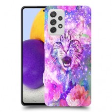 חתול מושלג כיסוי מגן קשיח מעוצב ל Samsung Galaxy A72 יחידה אחת סקרין מובייל