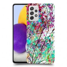 באביב בסגול כיסוי מגן קשיח מעוצב ל Samsung Galaxy A72 יחידה אחת סקרין מובייל