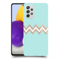 פסים בירוק כיסוי מגן קשיח מעוצב ל Samsung Galaxy A72 יחידה אחת סקרין מובייל
