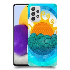 זריחה ליד הים כיסוי מגן קשיח מעוצב ל Samsung Galaxy A72 יחידה אחת סקרין מובייל