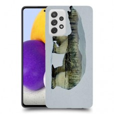 דוב לבן כיסוי מגן קשיח מעוצב ל Samsung Galaxy A72 יחידה אחת סקרין מובייל