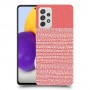 נקודות לבנות בורוד כיסוי מגן קשיח מעוצב ל Samsung Galaxy A72 יחידה אחת סקרין מובייל