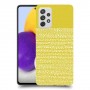 נקודות לבנות בצהוב כיסוי מגן קשיח מעוצב ל Samsung Galaxy A72 יחידה אחת סקרין מובייל