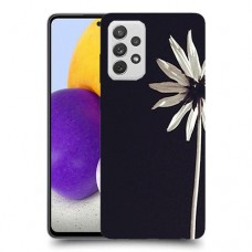 פרח לבן כיסוי מגן קשיח מעוצב ל Samsung Galaxy A72 יחידה אחת סקרין מובייל