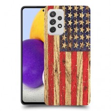עץ ארצות הברית כיסוי מגן קשיח מעוצב ל Samsung Galaxy A72 יחידה אחת סקרין מובייל