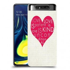 אהבה היא אדיבה כיסוי מגן קשיח מעוצב ל Samsung Galaxy A80 יחידה אחת סקרין מובייל