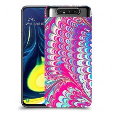 טווס סיפור כיסוי מגן קשיח מעוצב ל Samsung Galaxy A80 יחידה אחת סקרין מובייל