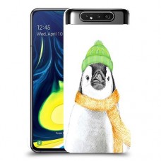 פינגווין בקור כיסוי מגן קשיח מעוצב ל Samsung Galaxy A80 יחידה אחת סקרין מובייל
