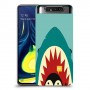 פינגווין בכריש כיסוי מגן קשיח מעוצב ל Samsung Galaxy A80 יחידה אחת סקרין מובייל