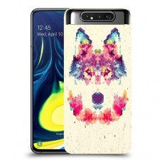 פיקסל וולף כיסוי מגן קשיח מעוצב ל Samsung Galaxy A80 יחידה אחת סקרין מובייל